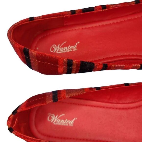 Wanted Women's Red Patent Ballet flats Size 9.5 - Picture 2 of 8